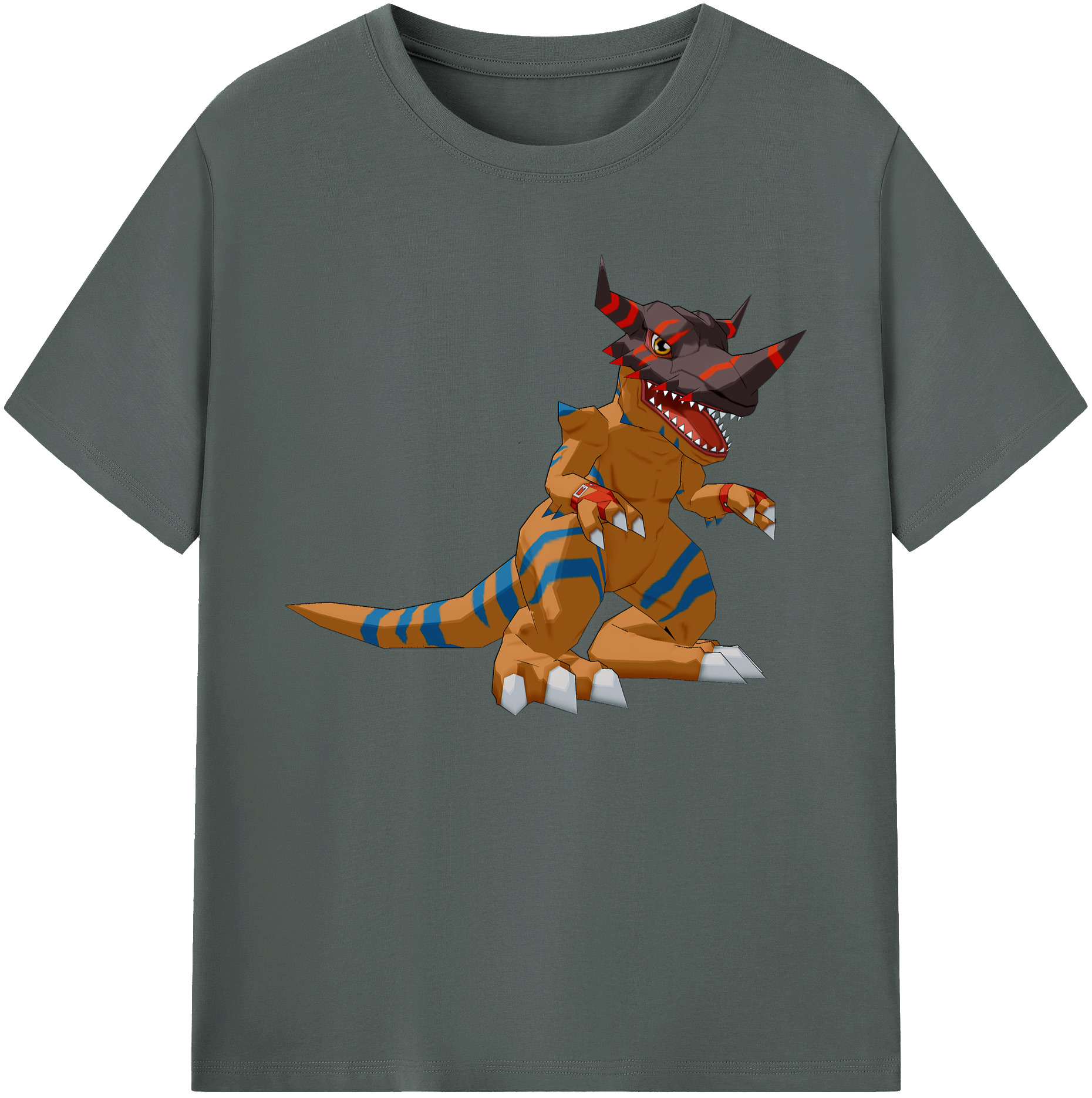 （画像用） Digimon デジタルモンスター/デジモン 綿100％ メンズ半袖Tシャツ｜肌触りやわらか＆通気性